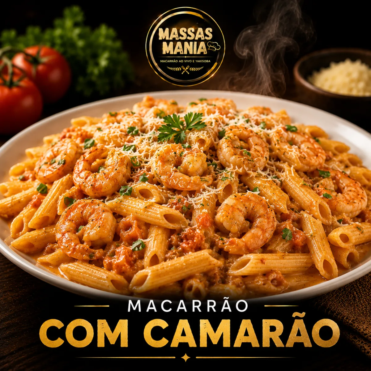 Macarrão com Camarão